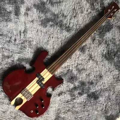 Custom ALEMBIC Style 4 Strings Bass Guitar Neck Through Body Cut Bottom Heart supplier