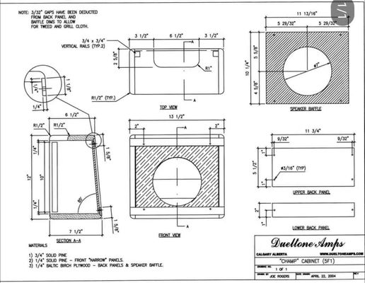 Custom 5F1A Style Champ Tweed Guitar Amplifier Cabinet supplier