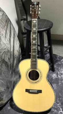 Custom 40 Inch Om Body Aaaaa All Solid Wood Acoustic Guitar supplier