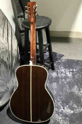 Custom 40 Inch Om Body Aaaaa All Solid Wood Acoustic Guitar supplier