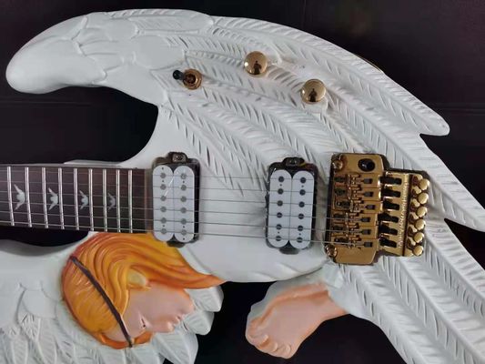 Custom 2021 new design irregular hand carved electric guitar accept OEM supplier