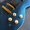 Custom Grand Electric Guitar in Metallic Blue with Gold Hardware supplier
