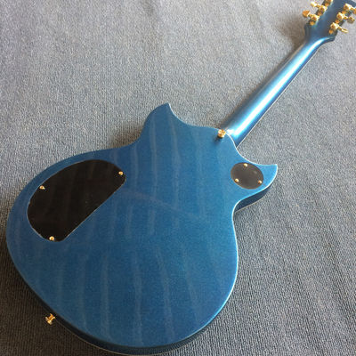 Custom Grand Electric Guitar in Metallic Blue with Gold Hardware supplier