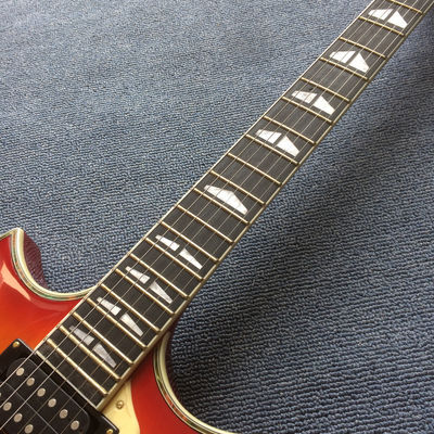 Custom Grand Solid Mahogany Body Electric Guitar in Cherryburst and with Gold Hardware supplier