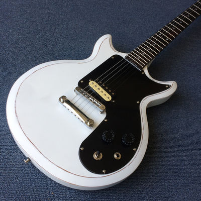 Custom Chrome Hardware with Tone-Pro Bridge Semi-Gloss Finish Alpine White Electric Guitar supplier