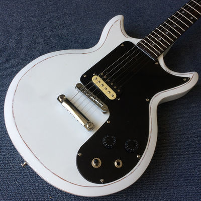 Custom Chrome Hardware with Tone-Pro Bridge Semi-Gloss Finish Alpine White Electric Guitar supplier