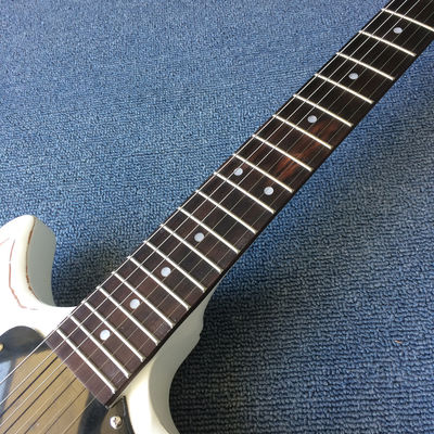 Custom Chrome Hardware with Tone-Pro Bridge Semi-Gloss Finish Alpine White Electric Guitar supplier