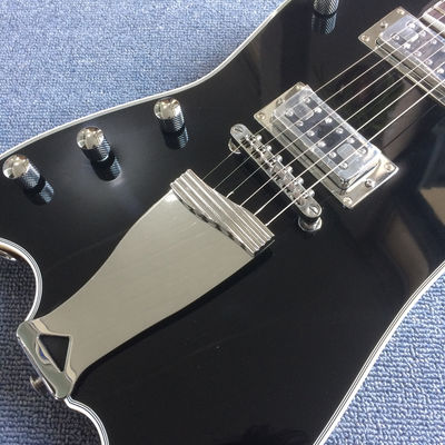 Custom Left Handed Electric Guitar in Black supplier