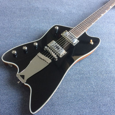 Custom Left Handed Electric Guitar in Black supplier