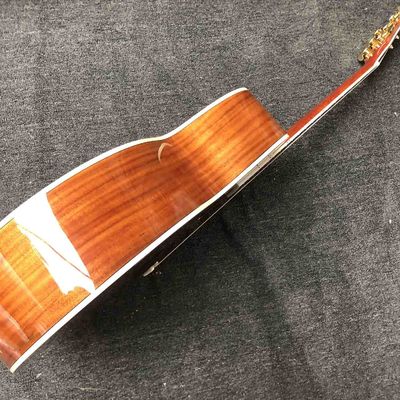 Custom Guilds 43 Inches Jumbo KOA Wood F50 Vintage Acoustic Guitar Gloss Finished Guild Electric Guitar supplier