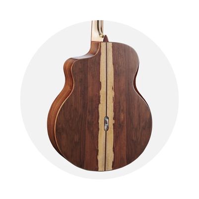 Custom Extrema Poison Folk Acoustic Guitar Solid Spruce Santos Rosewood Body Arm Rest GJ Cutaway supplier