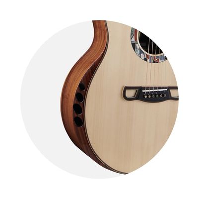 Custom Extrema Poison Folk Acoustic Guitar Solid Spruce Santos Rosewood Body Arm Rest GJ Cutaway supplier