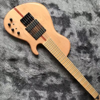 Custom 6 Strings Neck Through ELM Body Electric Bass Guitar with Active Pickup supplier