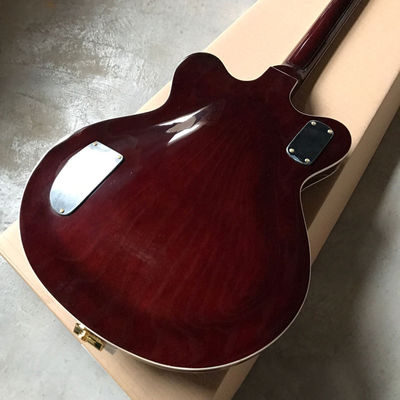 Custom Double Convex Surface Electric Guitar Big Tremolo in Wine Red supplier