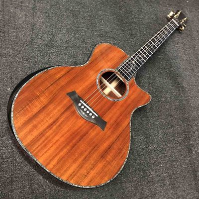 Custom AAAAA Solid Koa Wood PS14 Acoustic Guitar Abalone Inlays Ebony Fingerboard Cocobolo Back Sides Acoustic Electric supplier