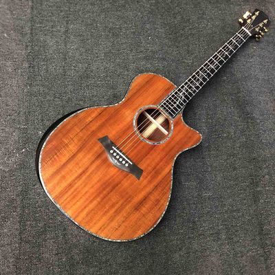 Custom AAAAA Solid Koa Wood PS14 Acoustic Guitar Abalone Inlays Ebony Fingerboard Cocobolo Back Sides Acoustic Electric supplier