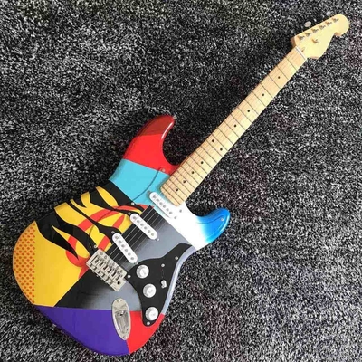 Custom Painted Strat Electric Guitar Accept OEM supplier