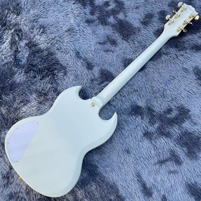 Custom 63 white Les Paul Custom SG body style Electric Guitar supplier