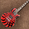 Custom Grand LP Style Electric Guitar G-Zakk Wylde Bullseye in Cherry Sunburst Windmill Painting Chrome Hardware supplier