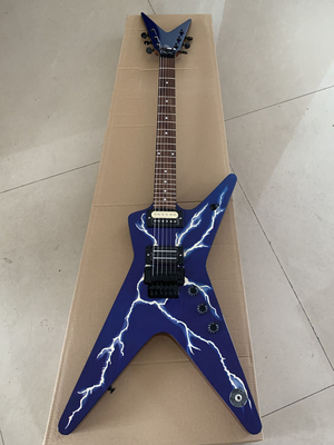 Custom Vintage Electric Guitar in Blue Color supplier