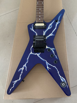 Custom Vintage Electric Guitar in Blue Color supplier