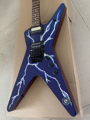 Custom Vintage Electric Guitar in Blue Color supplier