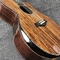 Custom All Solid KOA Wood Acoustic Electric Guitar Real Abalone Binding Ebony Fingerboard Rosewood Back Side Cutaway Arm supplier