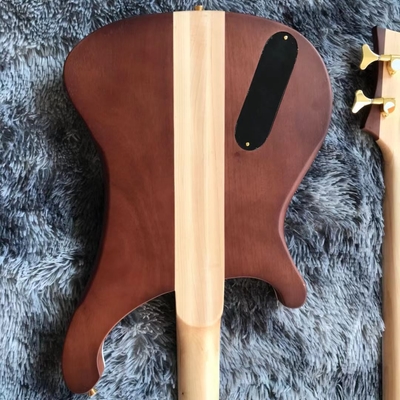 Custom Grand Rickenbacker Style 4 Strings Neck Through Body Electric Bass Guitar Carve Top Musical Instruments Factory supplier