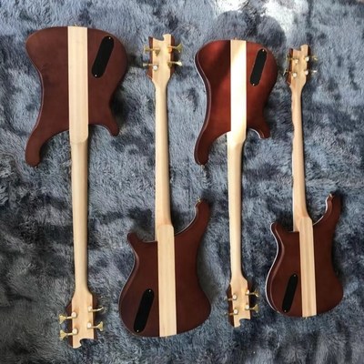 Custom Grand Rickenbacker Style 4 Strings Neck Through Body Electric Bass Guitar Carve Top Musical Instruments Factory supplier