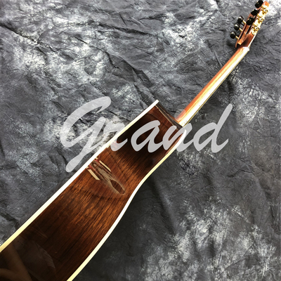 Custom 40 Inch Solid Cedar OM Style Acoustic Guitar with Signature Ebony Fingerboard supplier