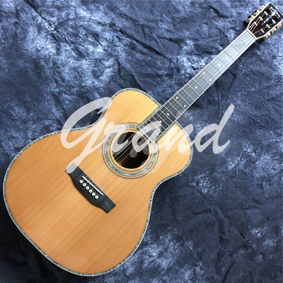 Custom 40 Inch Solid Cedar OM Style Acoustic Guitar with Signature Ebony Fingerboard supplier