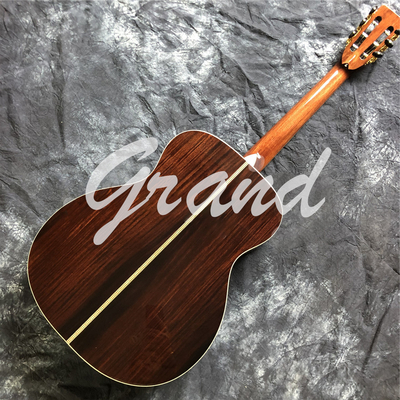 Custom 40 Inch Solid Cedar OM Style Acoustic Guitar with Signature Ebony Fingerboard supplier