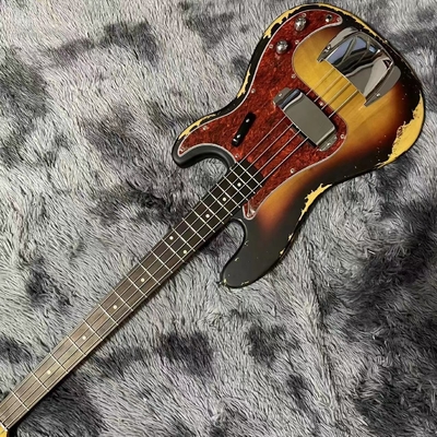 Custom 4 Strings P Precise Bass Guitar in Vintage Relic Finishing Accept Bass OEM supplier