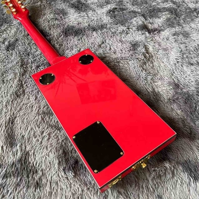 Custom Grand G6138 Bo Diddley Electric Guitar Ebony Fingerboard Firebird Red Color supplier