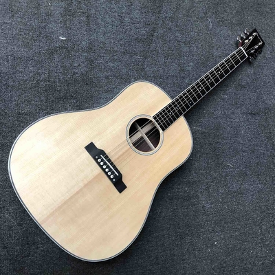 Custom Grand J45AA Solid Wood Acoustic Guitar White Binding in Natural Color supplier