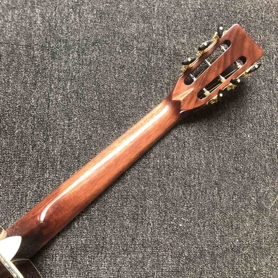 All Solid Wood One Pcs Mahogany Wood Neck Acoustic Electric Guitar 39 Inch Ebony Fingerboard Real Abalone OO-Style supplier