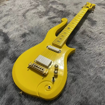 Custom Maple Fingerboard Neck Mahogany Body Prince Cloud Electric Guitar with Yellow Color supplier