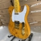 Custom Tele Electric Guitar Burl Maple Top Basswood Body Maple Fingerboard Golden Hardware High Quality Guitar supplier