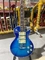 Custom LP Style Ace Frehley Hummbucker Pickups Electric Guitar with Rosewood Fingerboard Mahogany Body Blue Color Accept supplier