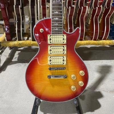 Custom Ace Frehley Cherryburst Color LP Electric Guitar with Hummbucker Pickups supplier