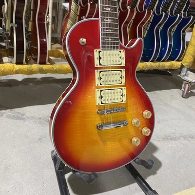 Custom Ace Frehley Cherryburst Color LP Electric Guitar with Hummbucker Pickups supplier