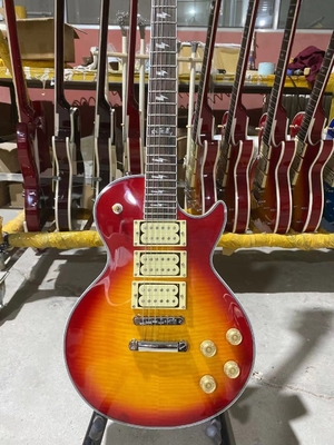 Custom Ace Frehley Cherryburst Color LP Electric Guitar with Hummbucker Pickups supplier