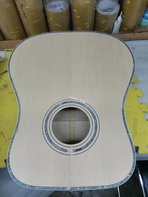 Custom Solid Handmade AAAAA Grade Flamed Maple Neck Doves Dreadnought Acoustic Guitar Deluxe Version Customized Headstoc supplier