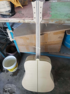 Custom Solid Handmade AAAAA Grade Flamed Maple Neck Doves Dreadnought Acoustic Guitar Deluxe Version Customized Headstoc supplier