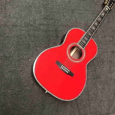 Custom 39 Inch OOO 45AA AAAAA All Solid Wood Acoustic Guitar with 301 Electronic EQ Ebony Fingerboard Slotted Headstock supplier