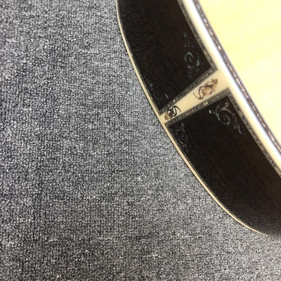 Custom 12 Strings Solid Spruce Top 41 Inch Dreadnought Deluxe Abalone Binding Acoustic Guitar Umbrella Logo on Headstock supplier