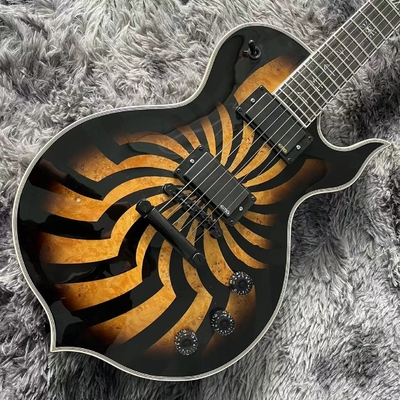 Custom Grand Guitars Wylde Audio Odin Grail Charcoal Burst Buzzsaw Electric Guitar Ebony Fingerboard Active Pickup supplier