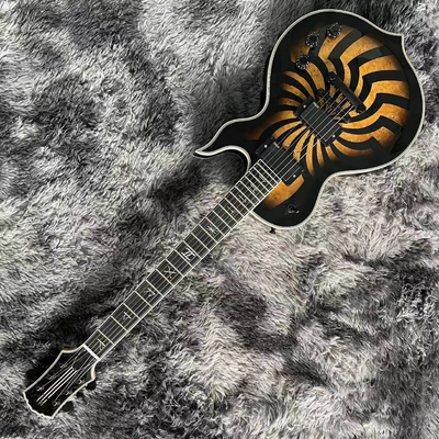 Custom Grand Guitars Wylde Audio Odin Grail Charcoal Burst Buzzsaw Electric Guitar Ebony Fingerboard Active Pickup supplier