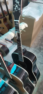 Custom Grand 41 inch Dreadnought Acoustic Guitar in Dark Brown Finish Flamed Maple Back &amp; Sides supplier