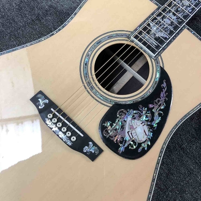 Custom AAAAA Handmade D100AA All Solid Wood Vintage D Dreadnought D100A Acoustic Guitar Deluxe Full Abalone Binding supplier
